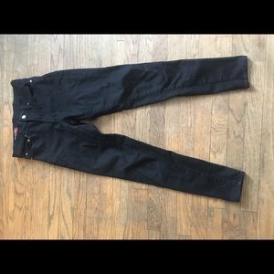 Red Engine skinny black high rise jeans 26